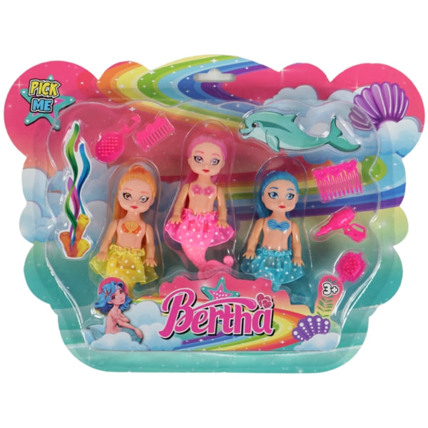 Mermaid Set With Accessories 12 Cm