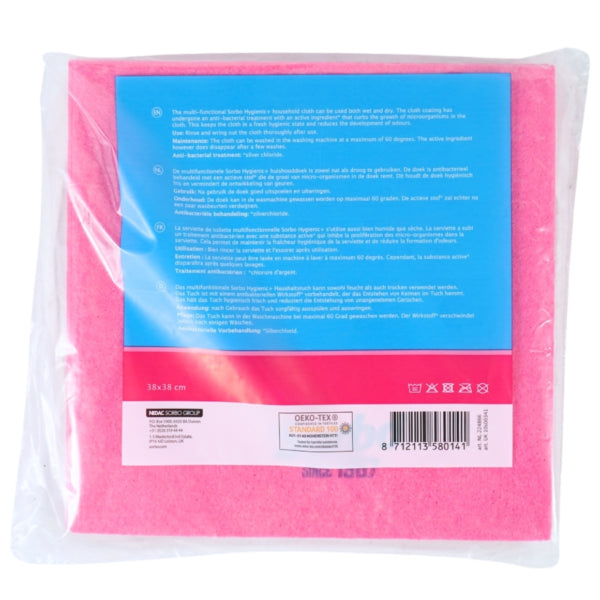 Sorbo Household Cloth Pink 38 Cm 3 Pieces