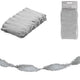 Folat Twist Garland Crepe Paper Silver-colored 6 Meters