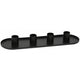 Oval Black Candlestick 30 Cm