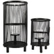 Saigon Lantern Black 40.5 Cm Set Of 2