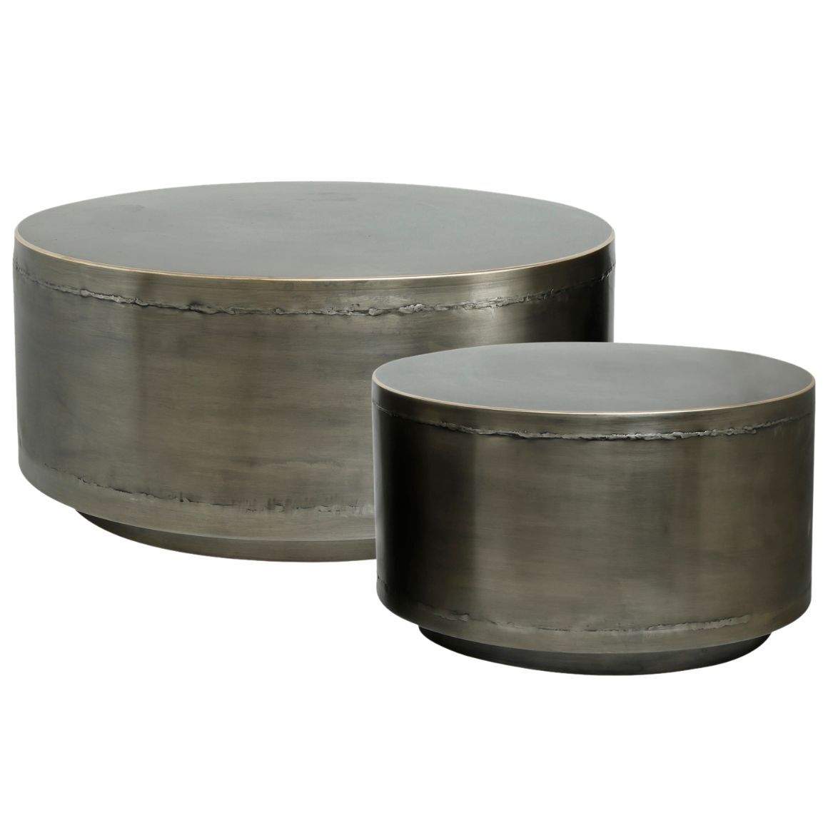Ptmd Side Table Georgy Metal 80 Cm Set Of 2
