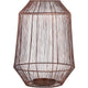 Ptmd Lantern Justy L Copper-colored 38 Cm