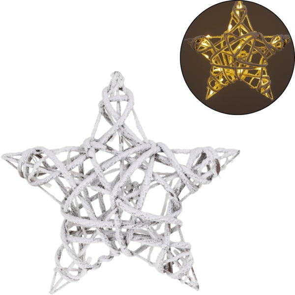 Battery-operated Led Christmas Star Snow 40 Cm