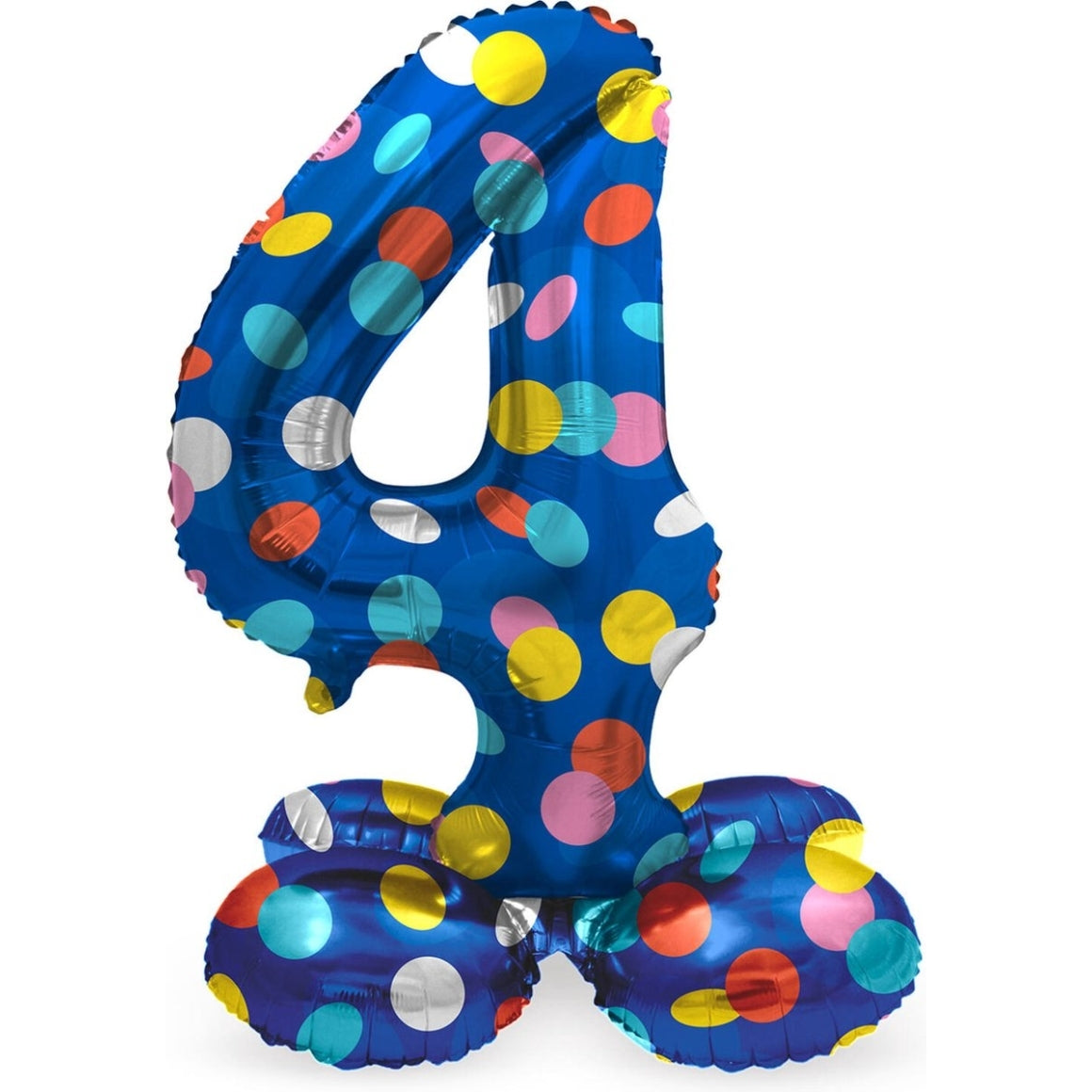 Folat Foil Balloon Standing 4 Dots 41 Cm