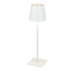 Firenze Rechargeable Led Table Lamp Ip44 White 38 Cm