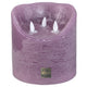 Ptmd Battery-operated Led Pillar Candle Xxl Lilac 15 X 15 Cm