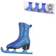 Christmas Ornament Skate Blue 7.5 Cm Set Of 4
