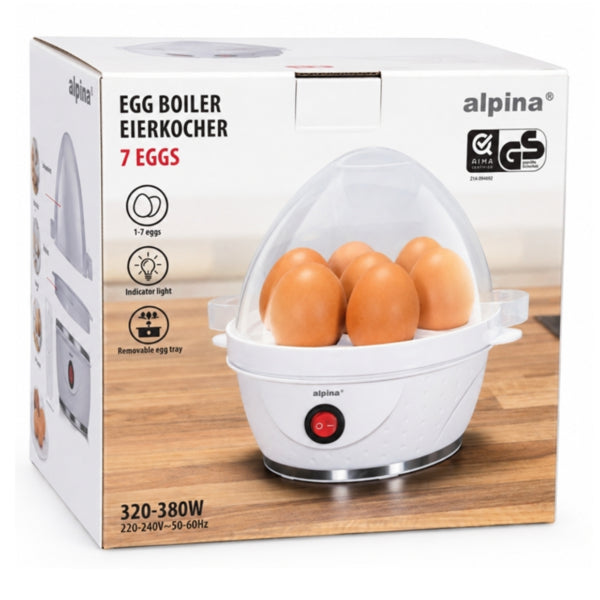 Alpina Egg Cooker White 380 W
