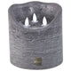 Ptmd Led Battery-operated Pillar Candle Xxl Grey 15 X 15 Cm