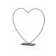 Decorative Heart Frame Black 30 Cm