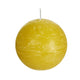(r) Spaas Ball Candle Autumn Yellow 8 Cm