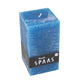 (r) Spaas Rustic Square Blue Pillar Candle 7 X 13 Cm