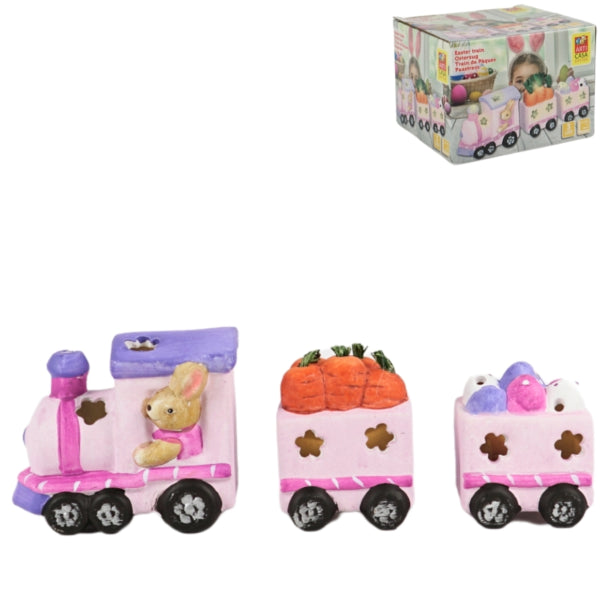 Pink Led Easter Train Battery Operated 29 Cm