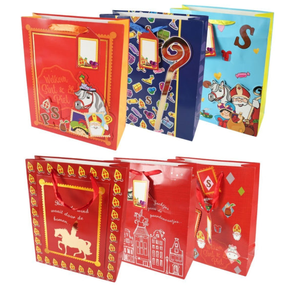 Sinterklaas Gift Bag 32 Cm 6 Assorted
