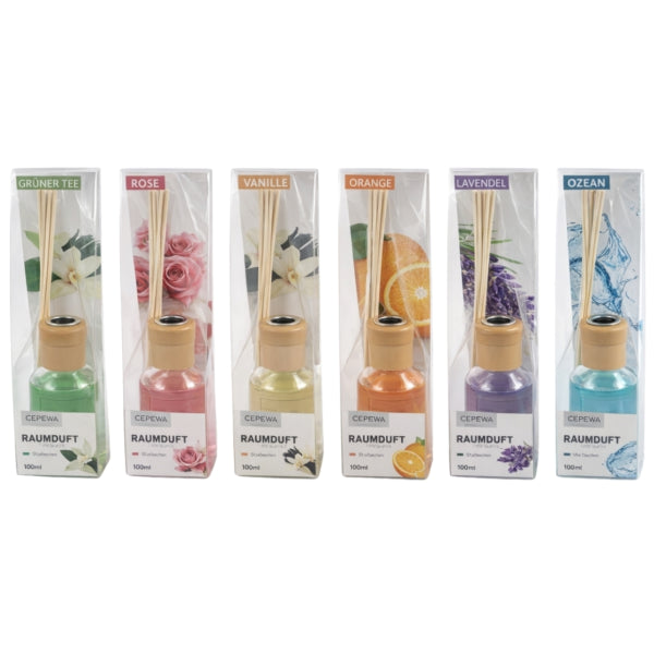 Air Fresher Reed Sticks 100 Ml 6 Assorted