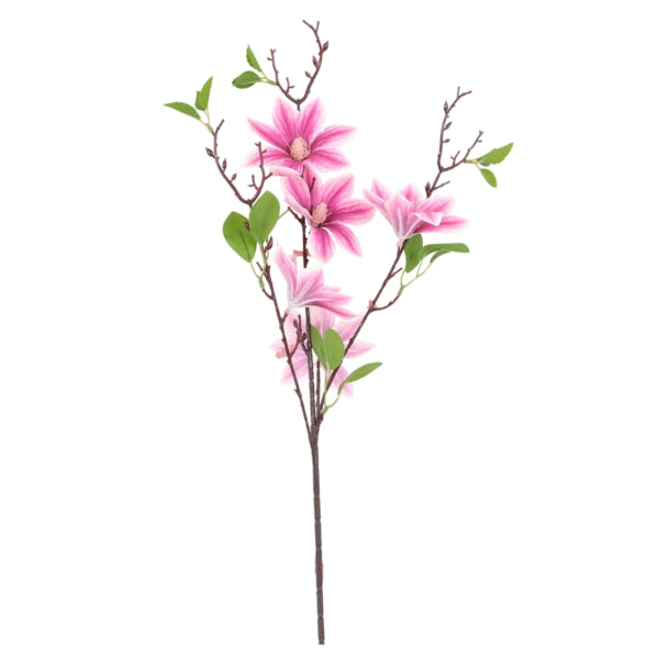 Countryfield Artificial Magnolia Flower Purple 82 Cm