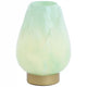 Light & Living Ginny Led Table Lamp Battery Operated Mint Green Gold 27 Cm