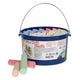 Sidewalk Chalk In A Bucket 37 Pieces