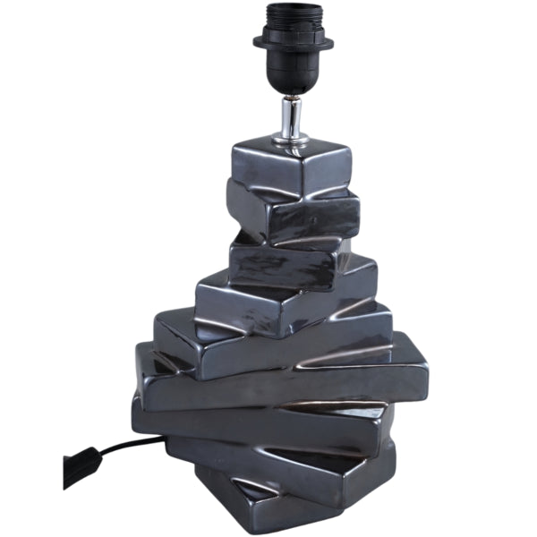 Ptmd Rellis Table Lamp Eu Plug Grey 38 Cm