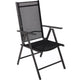 Adjustable Garden Chair Anthracite Aluminium 105 Cm
