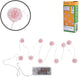 Pink Led Flower String Light Batteridrevet 120 Cm