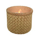 Solar Led Candle With Flame Effect Brown 10 X 8 Cm