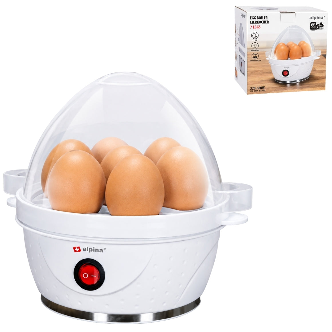 Alpina Egg Cooker White 380 W