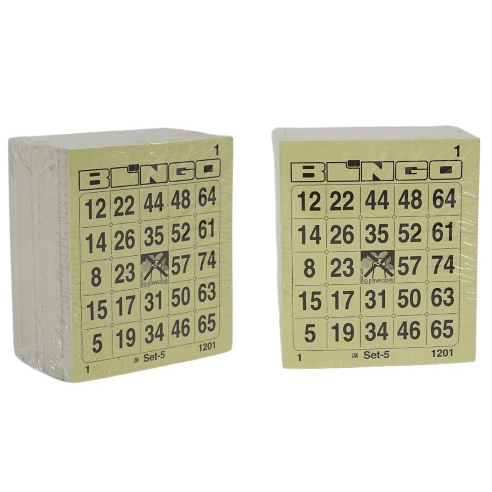 402144 Bingo Card 1-75 Block 6-thick Single