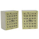 402144 Bingo Card 1-75 Block 6-thick Single