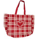 Shopper Corazón Rojo/blanco 56 Cm