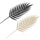 Artificial Branch Shine Fern Black/champagne 48 Cm Set Of 12