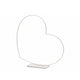 Decorative Heart Frame Horizontal White 30 Cm