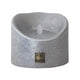 Ptmd Led Battery-operated Pillar Candle Xl Silver-colored 12.5 X 10 Cm