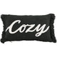 Tiseco Cotton Slub Cozy Cushion Black 30 X 50 Cm