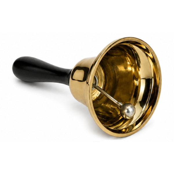 Relaxdays Table Bell Gold-colored 12.5 Cm