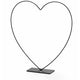 Decorative Heart Frame Black 58 Cm