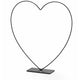 Decorative Heart Frame Black 58 Cm
