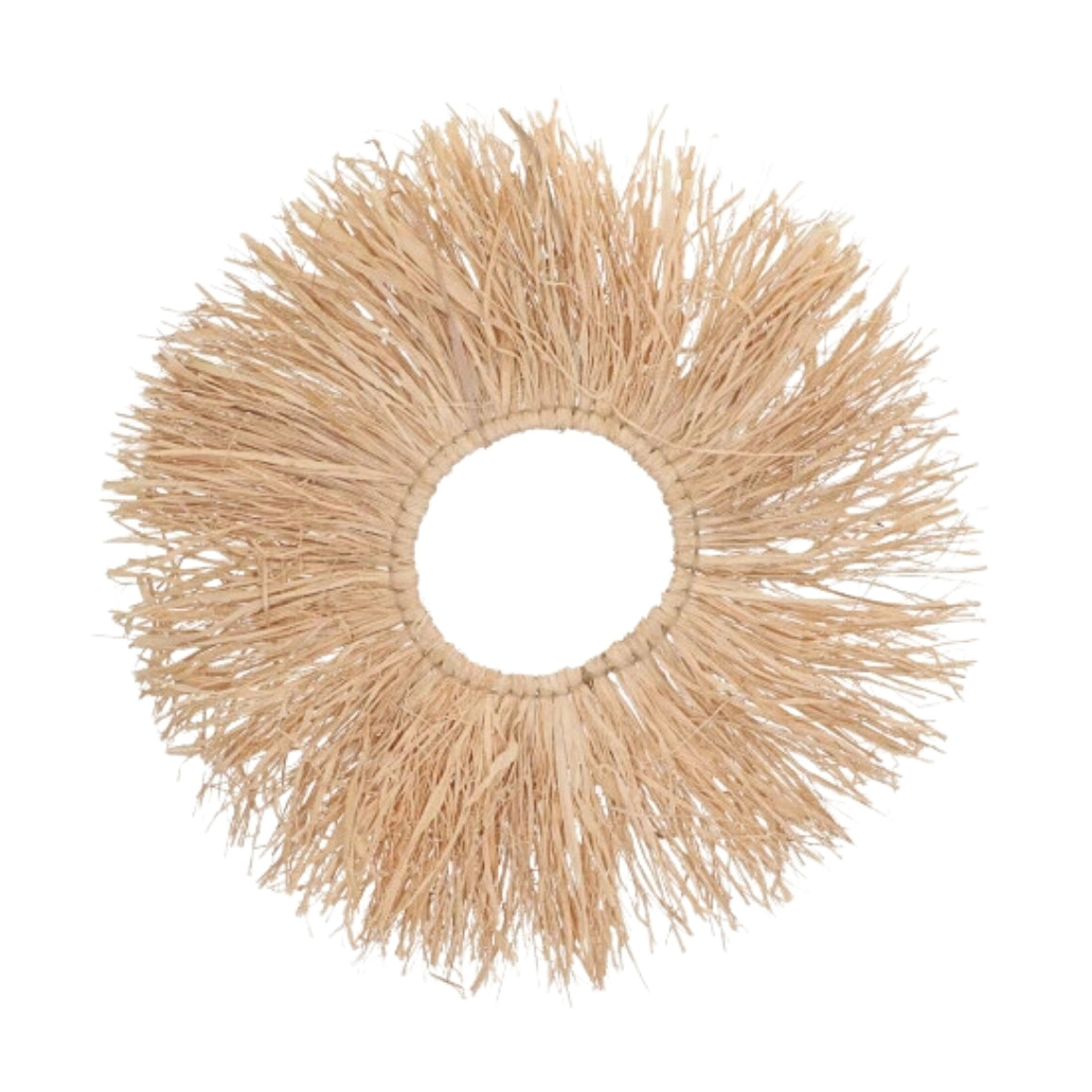 Raffia Boho Wall Decoration Ring 62 Cm
