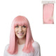 Pink Medium-length Wig One Size