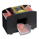 Mélangeur de cartes à piles Relaxdays noir 4 jeux