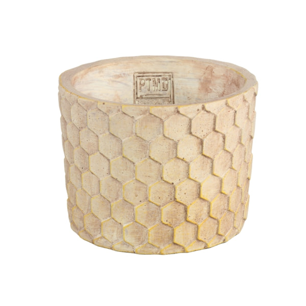 Ptmd Flower Pot Settlers Honeycomb Cream M 14 cm