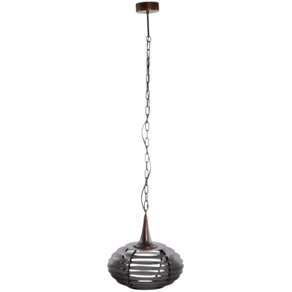 Ptmd Pendant Lamp Norris Metal Copper-colored 40.5 Cm