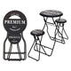 Countryfield Folding Table With Bar Stools 146 Cm