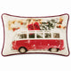 Red Vintage Vw Bus Christmas Cushion 50 X 30 Cm