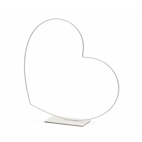 Decorative Heart Frame Horizontal White 39 Cm