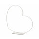 Decorative Heart Frame Horizontal White 39 Cm
