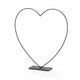Decorative Heart Frame Black 39 Cm