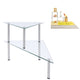 2-tier Glass Kitchen Rack 49 Cm