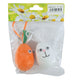 Easter Egg And Carrot Hanger 8 Cm Set Of 2